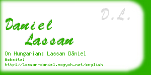 daniel lassan business card